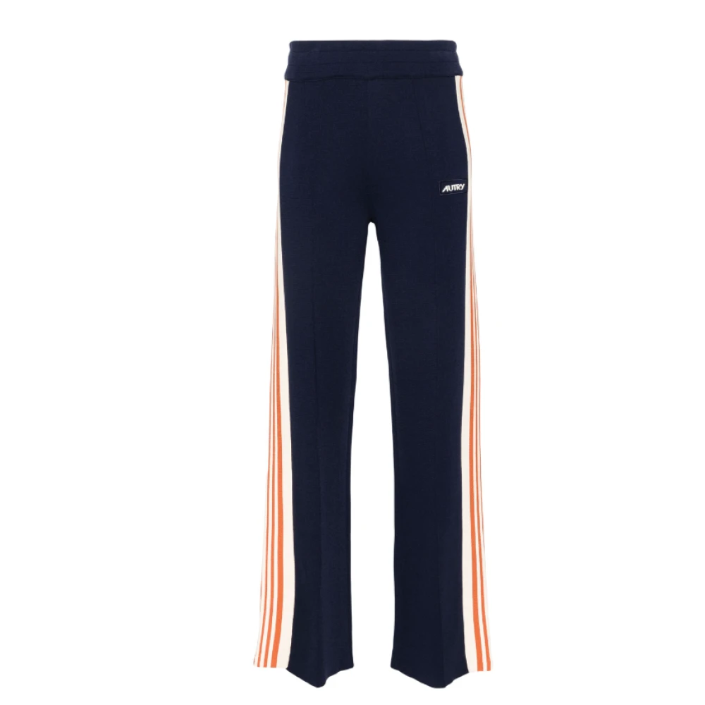 Autry Sportieve Blauwe Zijstreep Broek Blue Dames