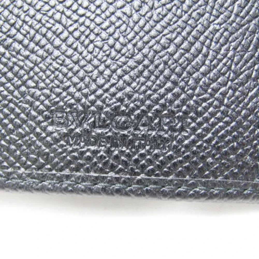 Bvlgari Vintage Pre-owned Leather key-holders Black Unisex