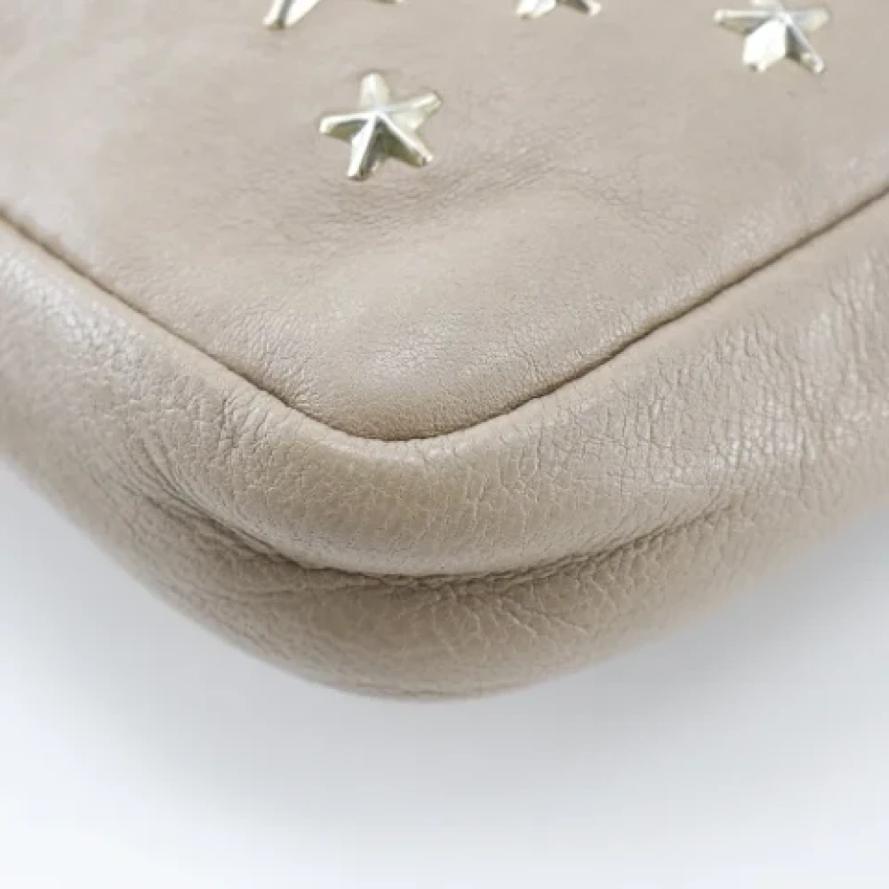 Jimmy Choo Pre-owned Leather handbags Beige Dames