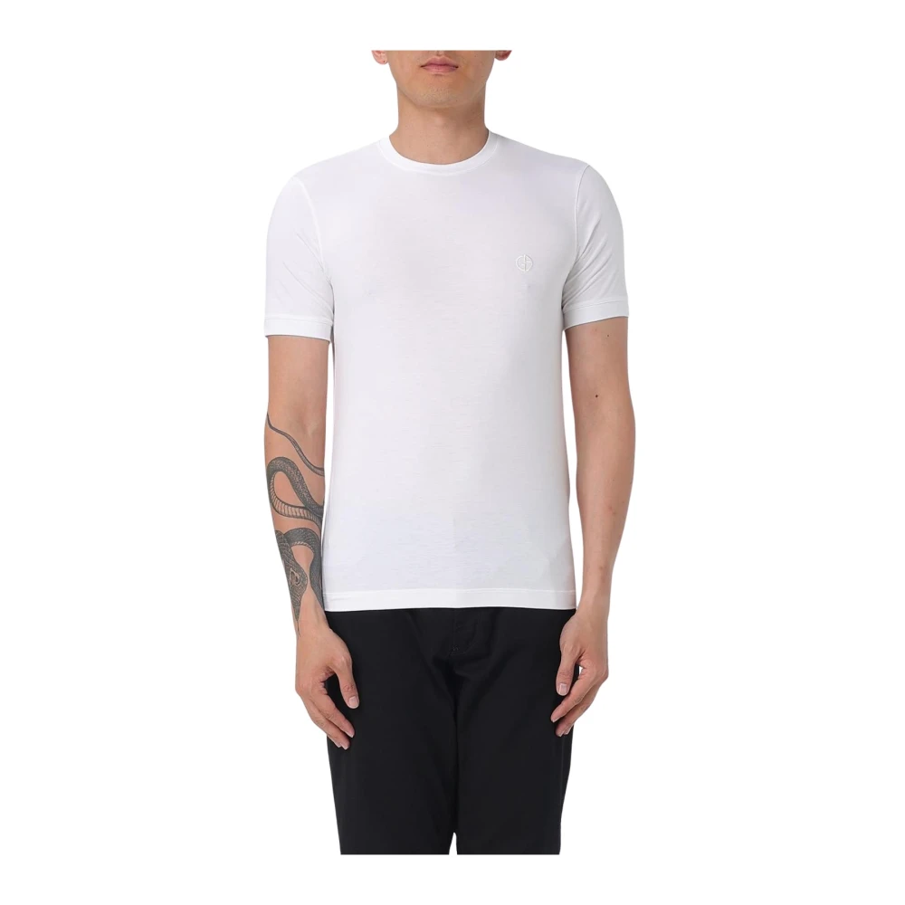 Giorgio Armani Herren Weiß Oberteile, Lgröße: