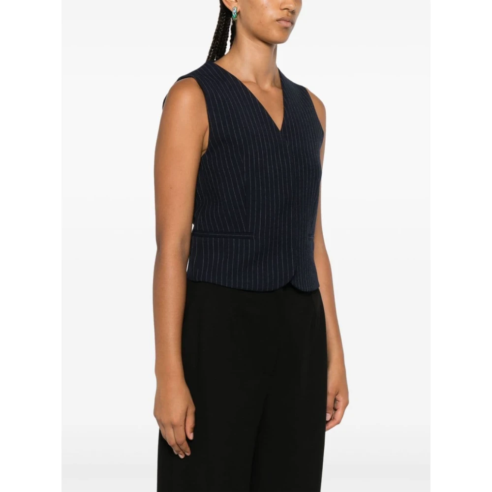 Calvin Klein Blauwe Gebreide Damesmode Aw24 Blue Dames