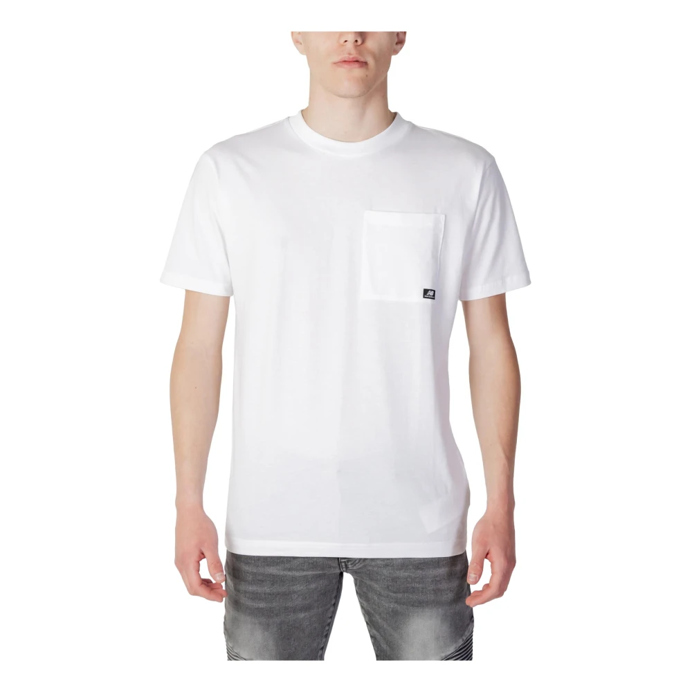 New Balance Witte Heren T-shirt White Heren
