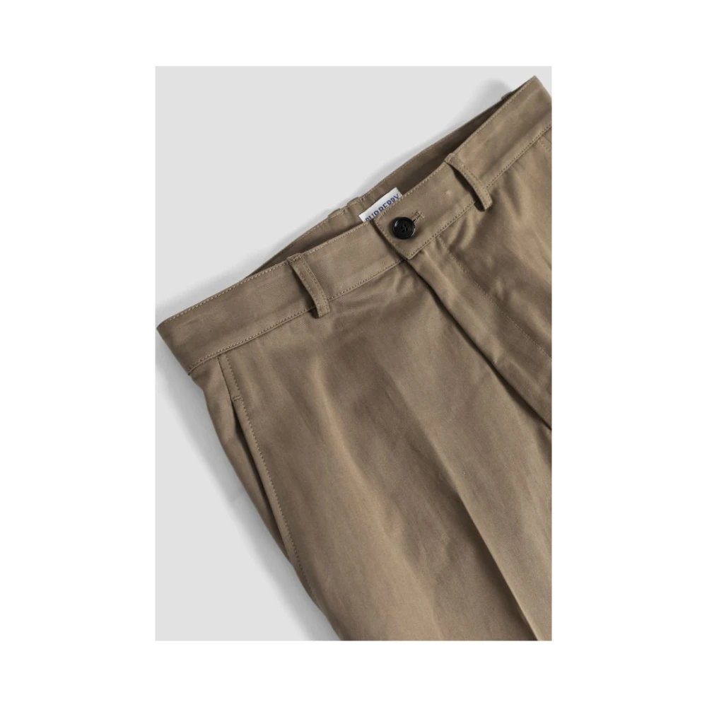 Burberry Slim Fit Chino Broek met Ruiterborduursel Brown Heren