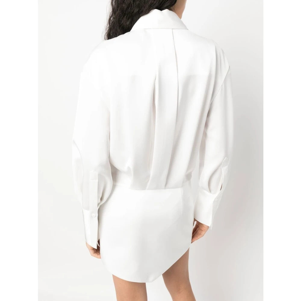 The Attico Silvye Mini Jurk Opvallende Stijl White Dames