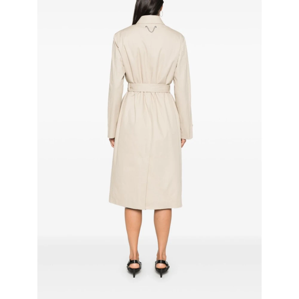 Moschino Ketting Link Trench Coat Beige Dames