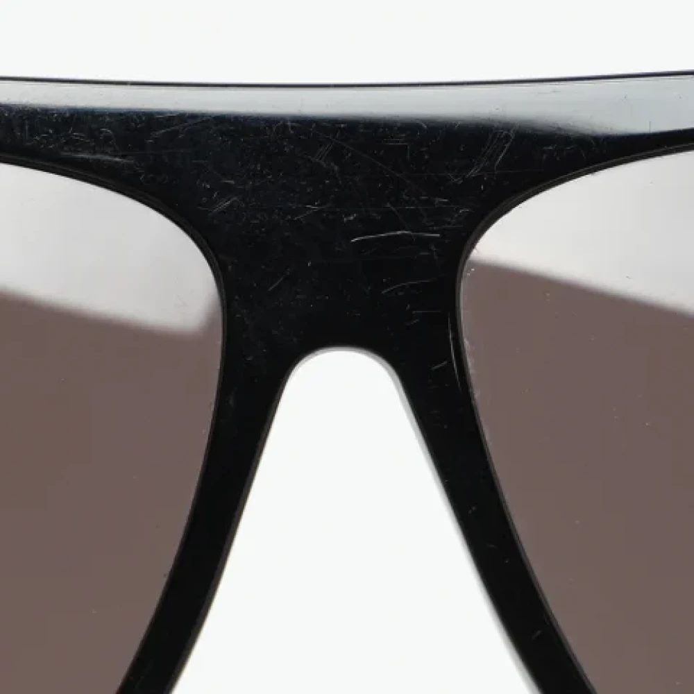 Yves Saint Laurent Vintage Pre-owned Acetate sunglasses Black Dames