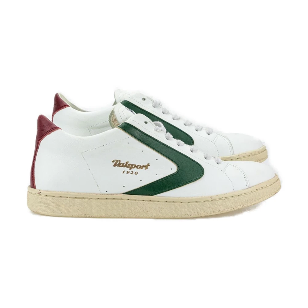 Valsport 1920 Handgemaakte Vintage Leren Sneakers Tournament Mix Heren Schoenen Wit