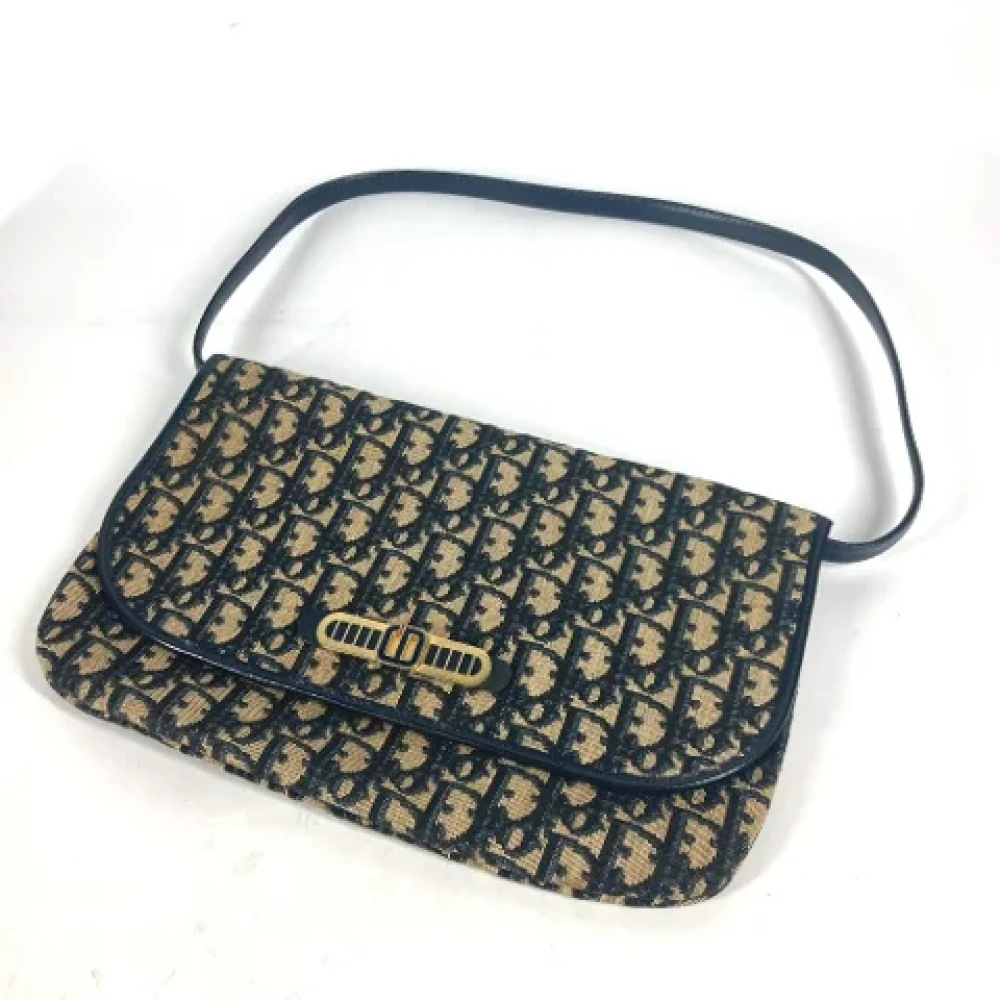 Dior Vintage Pre-owned Cotton dior-bags Beige Dames