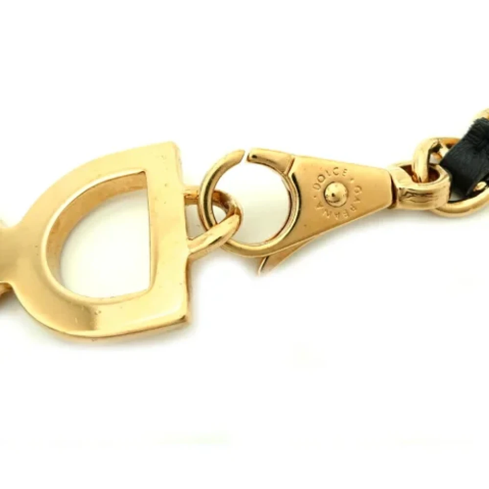 Dolce & Gabbana Pre-owned Leather belts Black Dames