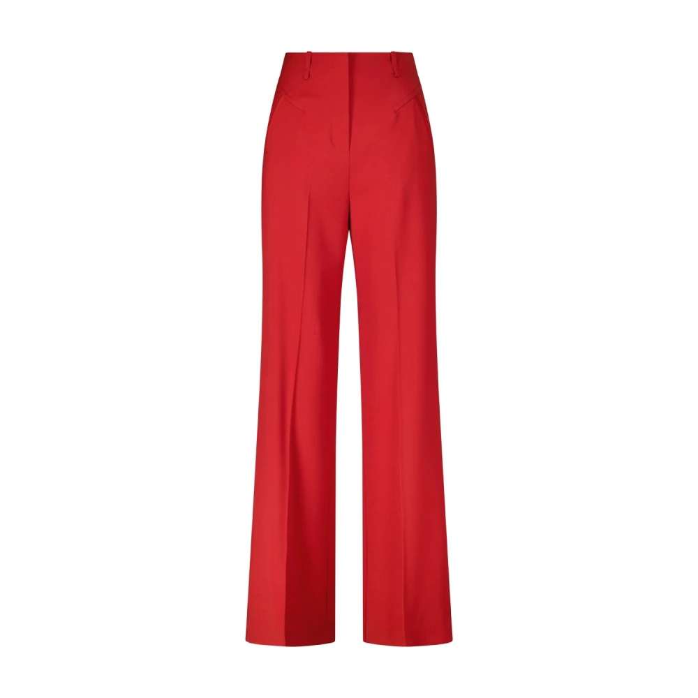 PATRIZIA PEPE Wijde Stoffen Broek Red Dames