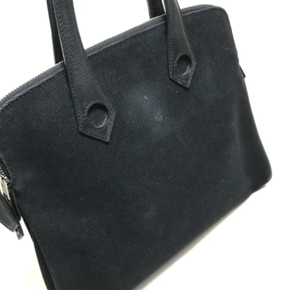 Hermès Vintage Pre-owned Fabric handbags Black Dames