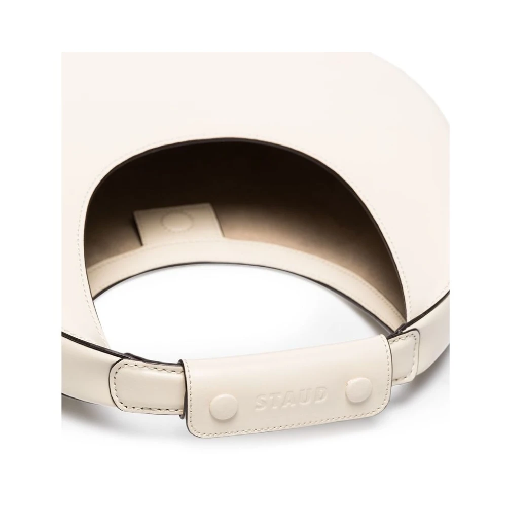 Staud Halvemaan Schoudertas met Bovenhandvat Beige Dames