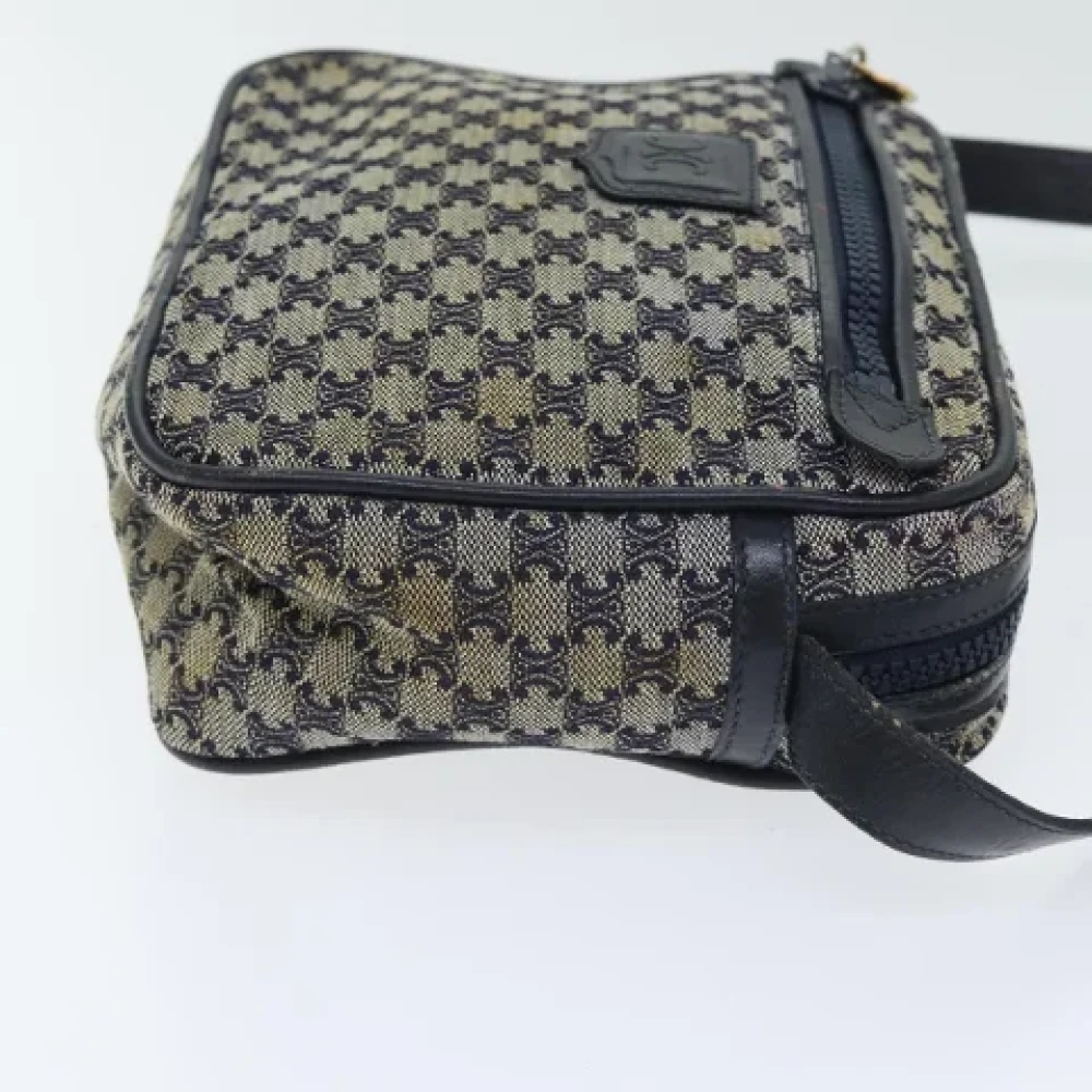 Celine Vintage Pre-owned Canvas shoulder-bags Blue Dames