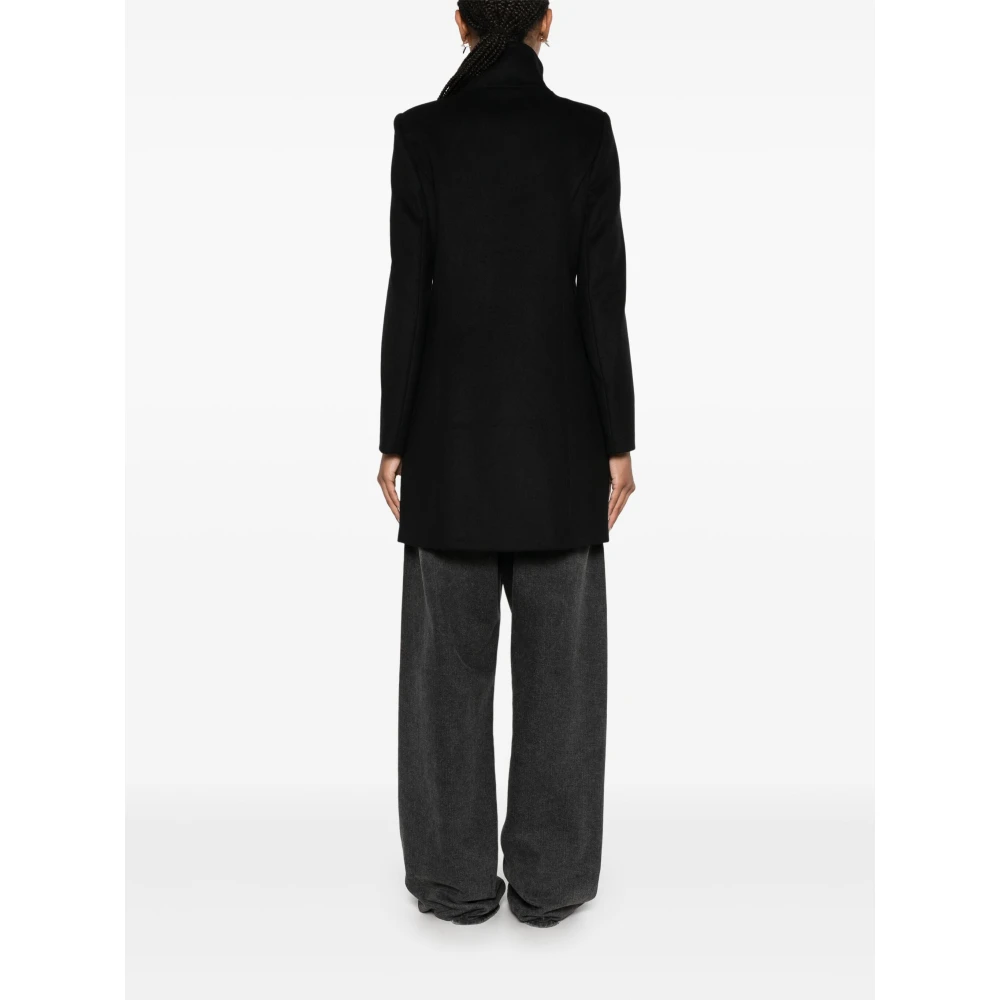 PATRIZIA PEPE Dubbel-Borst Jas Stijl 2O0168A171 Black Dames