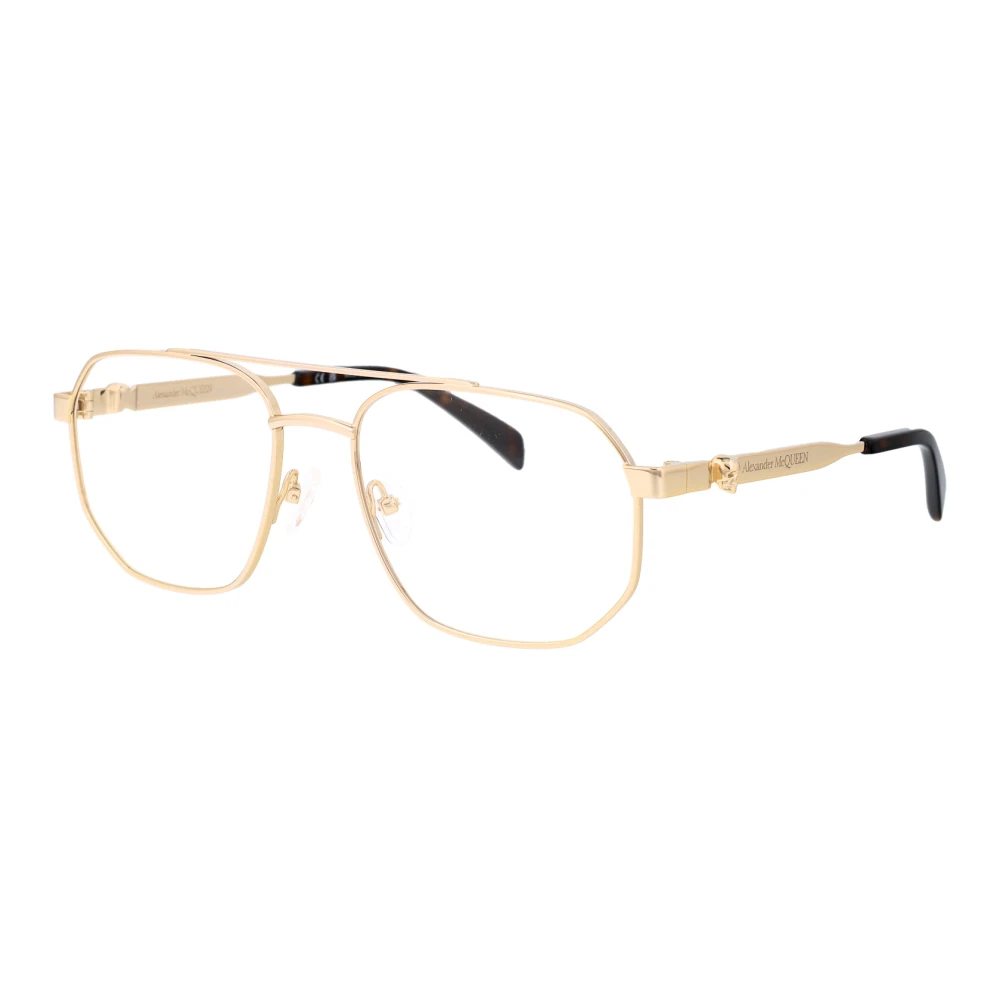 Alexander McQueen Stiliga Optiska Glasögon Am0459O Yellow, Herr