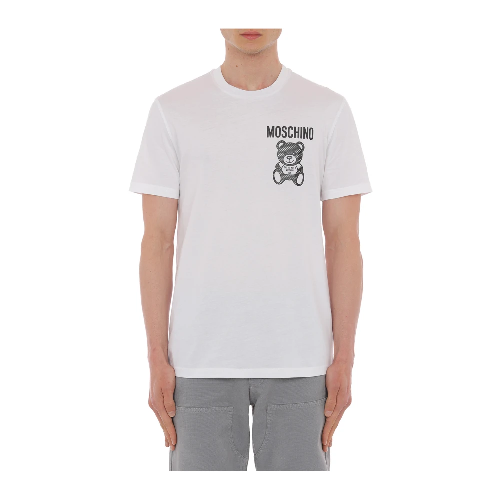Moschino Witte T-shirts en Polos White Heren