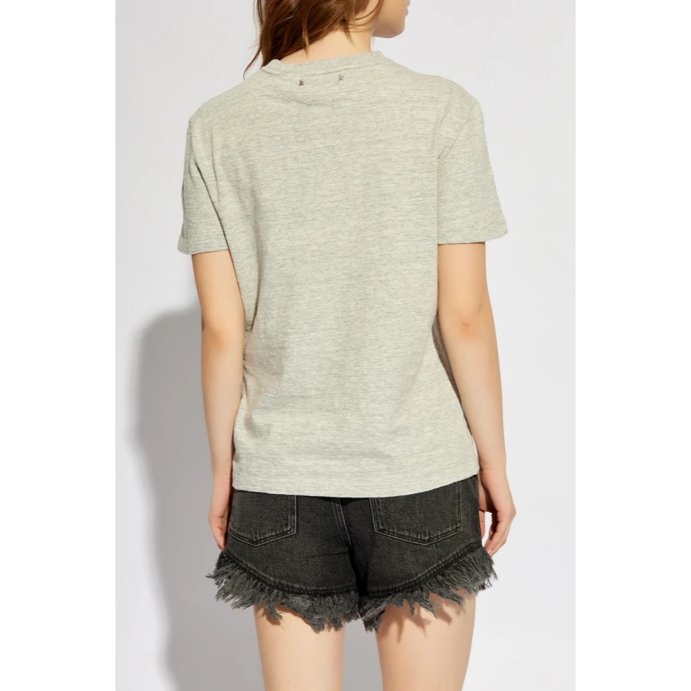 Golden Goose T-shirt met print Gray Dames