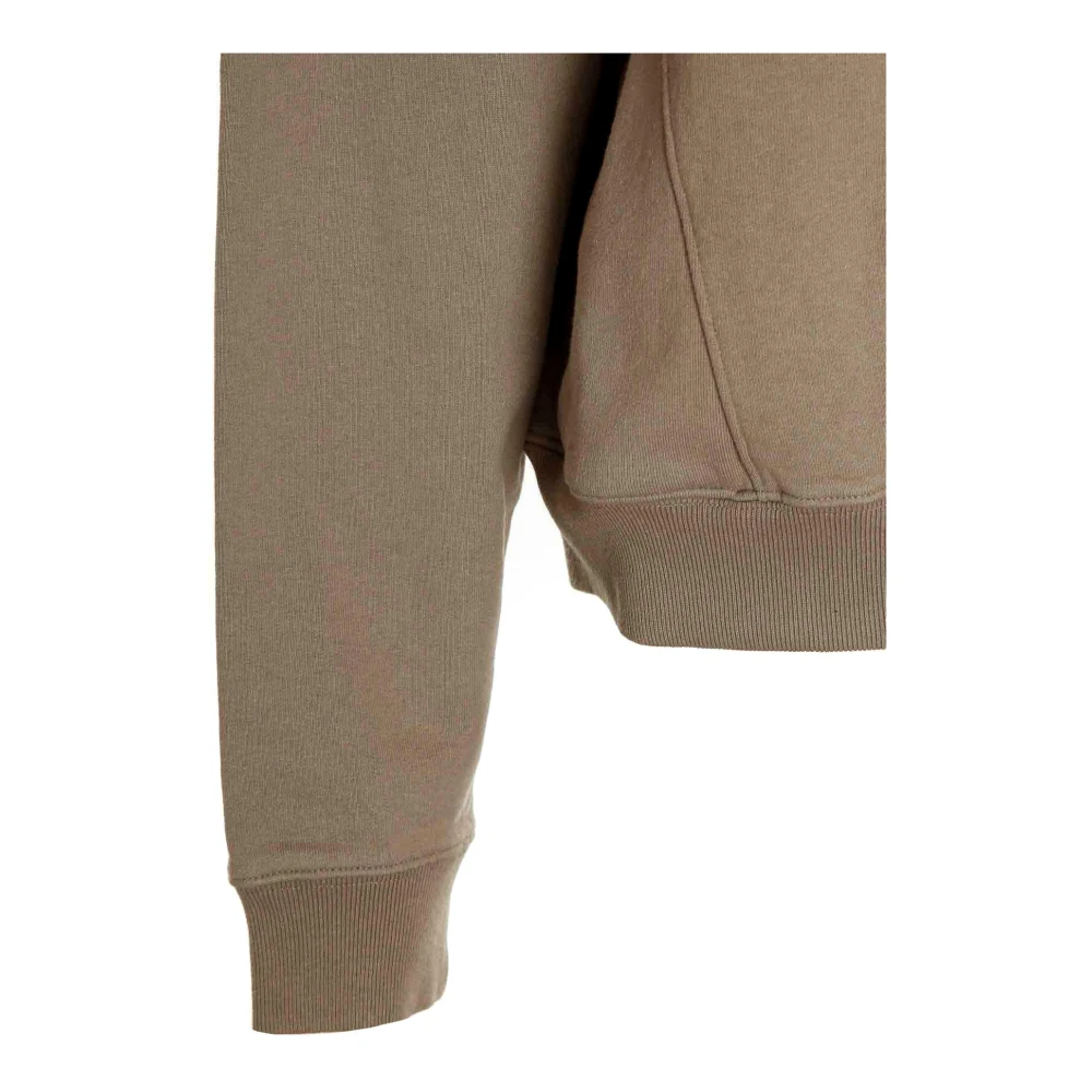 Sporty & Rich Athletic Club Quarter Zip Sweatshirt Beige Heren