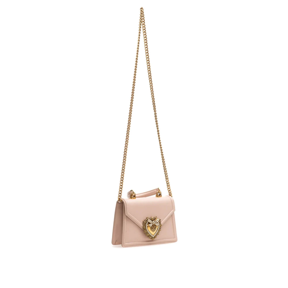 Dolce & Gabbana Stijlvolle Schoudertas met Uniek Ontwerp Pink Dames