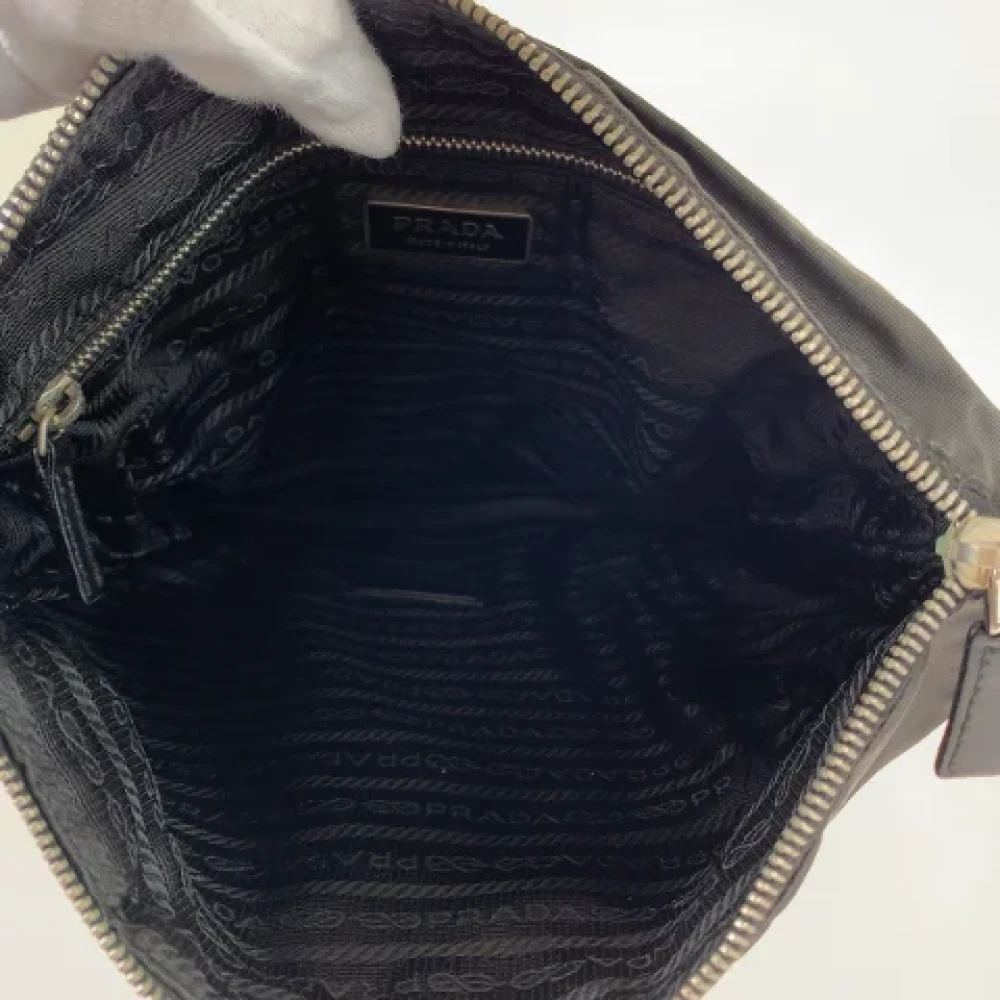 Prada Vintage Pre-owned Canvas prada-bags Black Dames