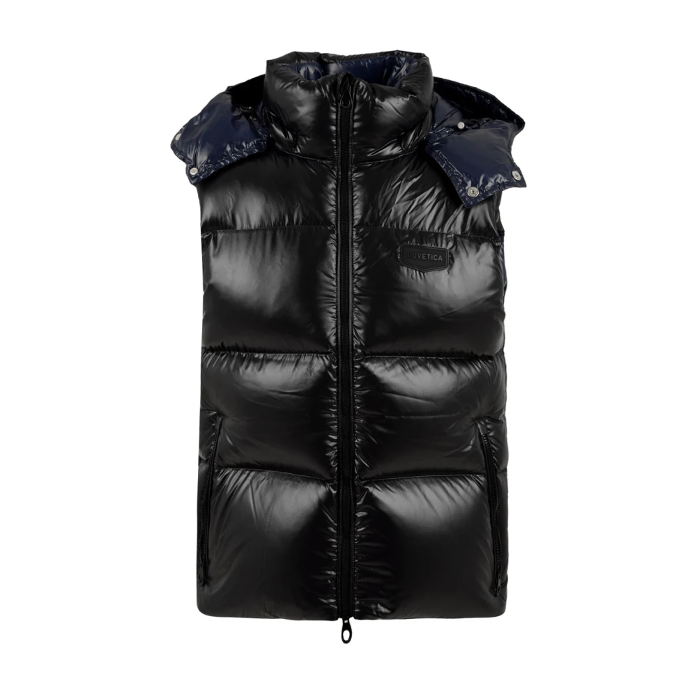 Duvetica Men's Black Waistcoats, L, Stylish Coats