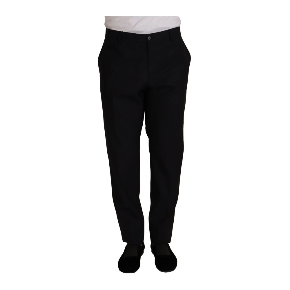 Dolce & Gabbana Men's Blue Suit Trousers, 3XL, Formal Trouser Dress Trousers