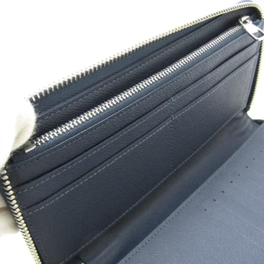 Louis Vuitton Vintage Pre-owned Leather wallets Blue Heren