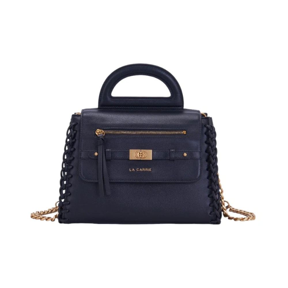 La Carrie Stijlvolle Leren Tas Black Dames