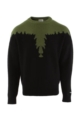 Block Wings Knit Boxy Crew