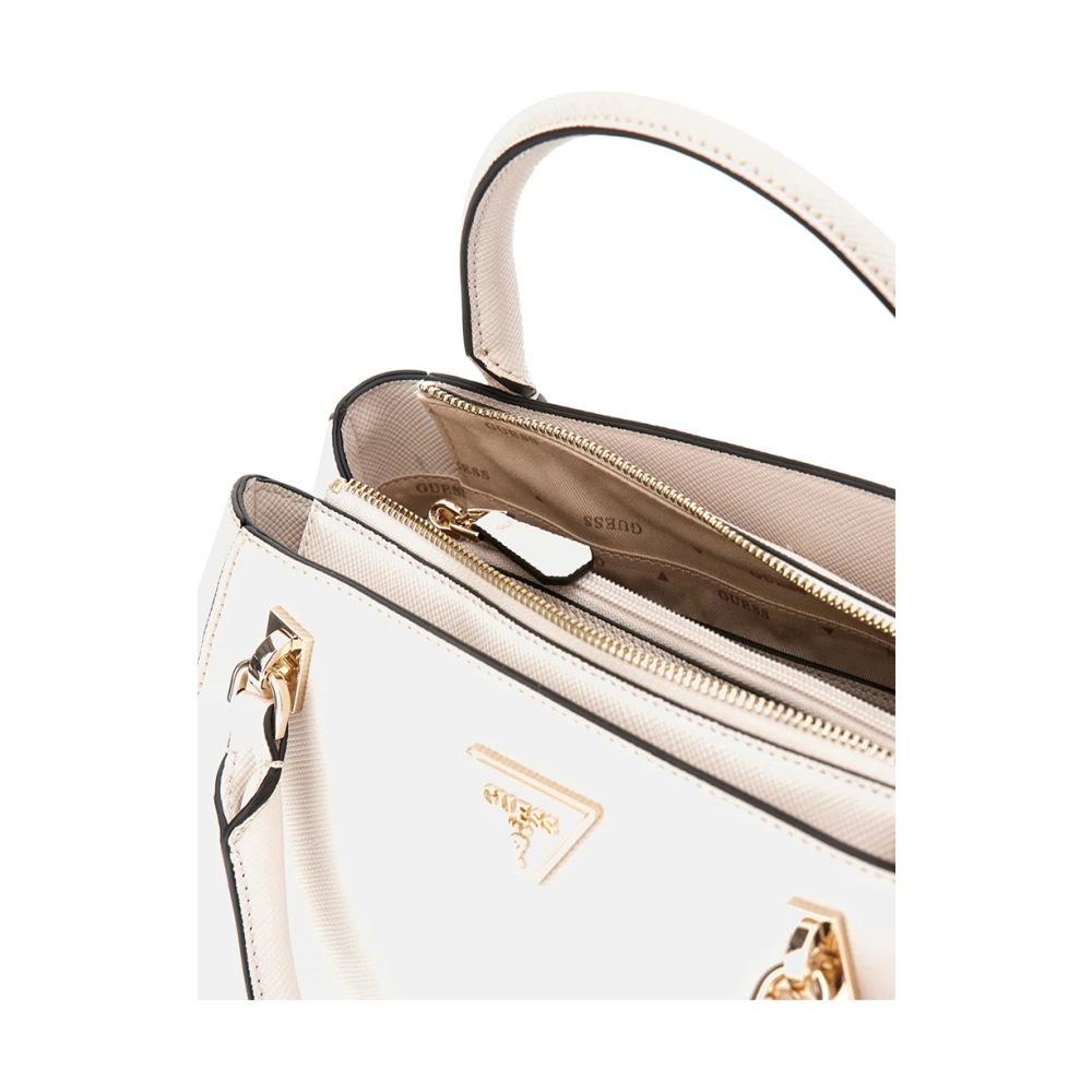 Guess Elegante Handtas met Gouden Details White Dames