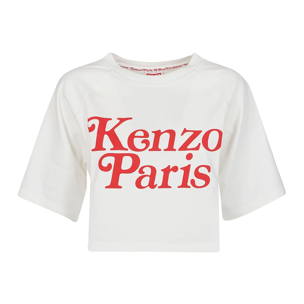 Kenzo Verdy Boxy T-Shirt Blanc Casse White Dames