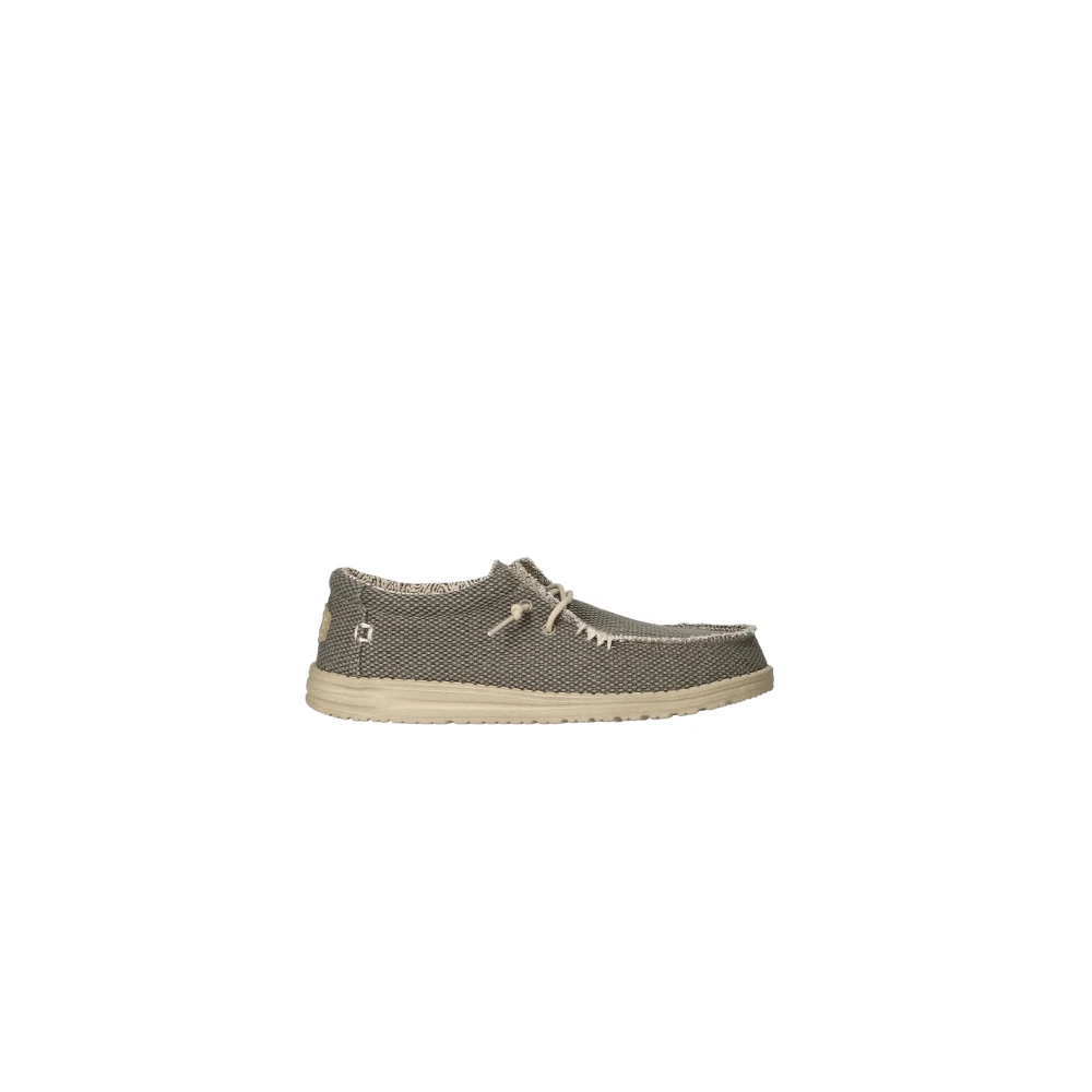 Hey Dude Men's Green Stretch Fabric Slip-On Sneaker - Laced Shoes - 6 Uk - Shoes