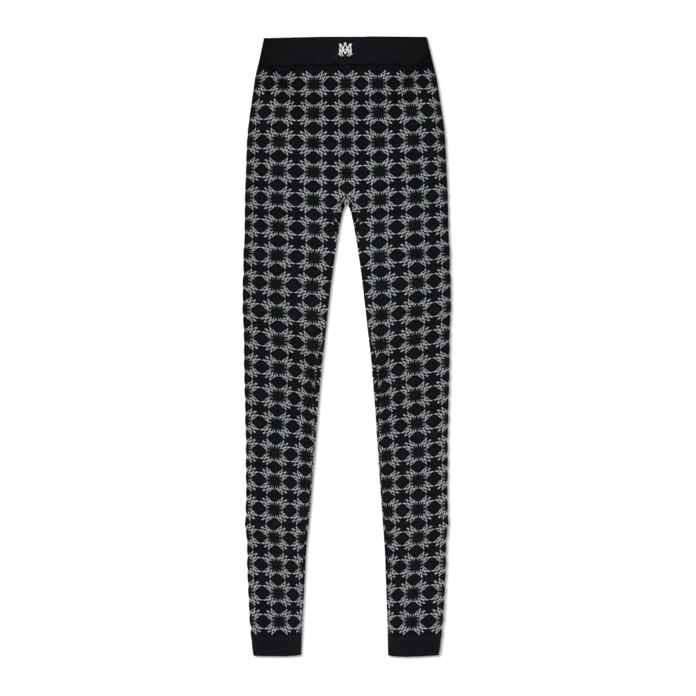 Amiri Monogram Leggings Black Dames