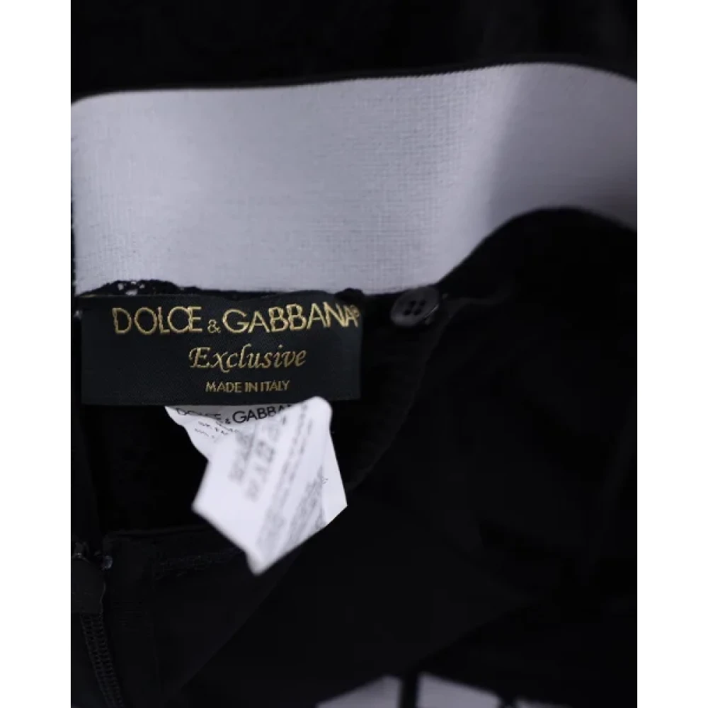 Dolce & Gabbana Fabric bottoms Black Dames