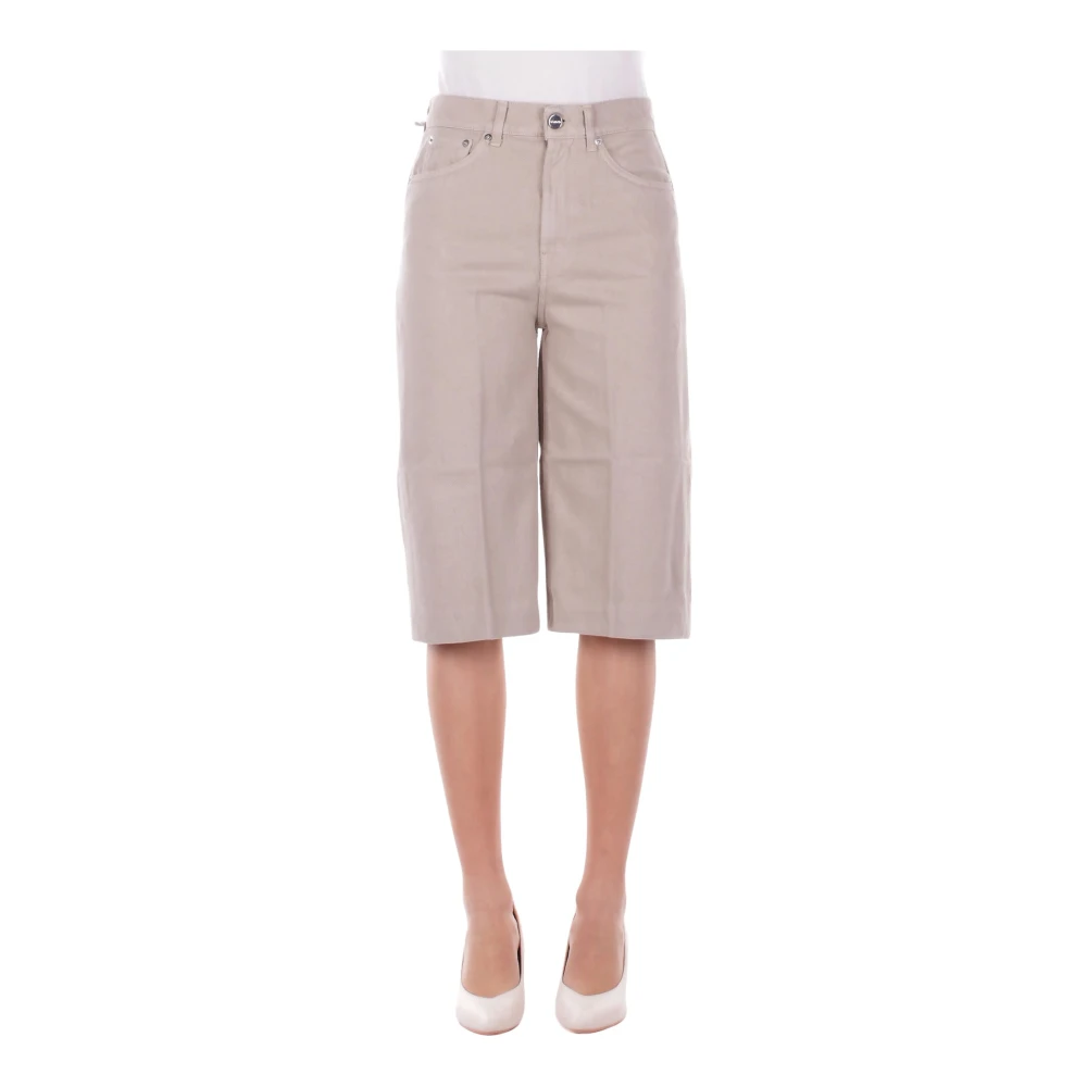 Dondup Women's Beige Bermudas, W29, Shorts