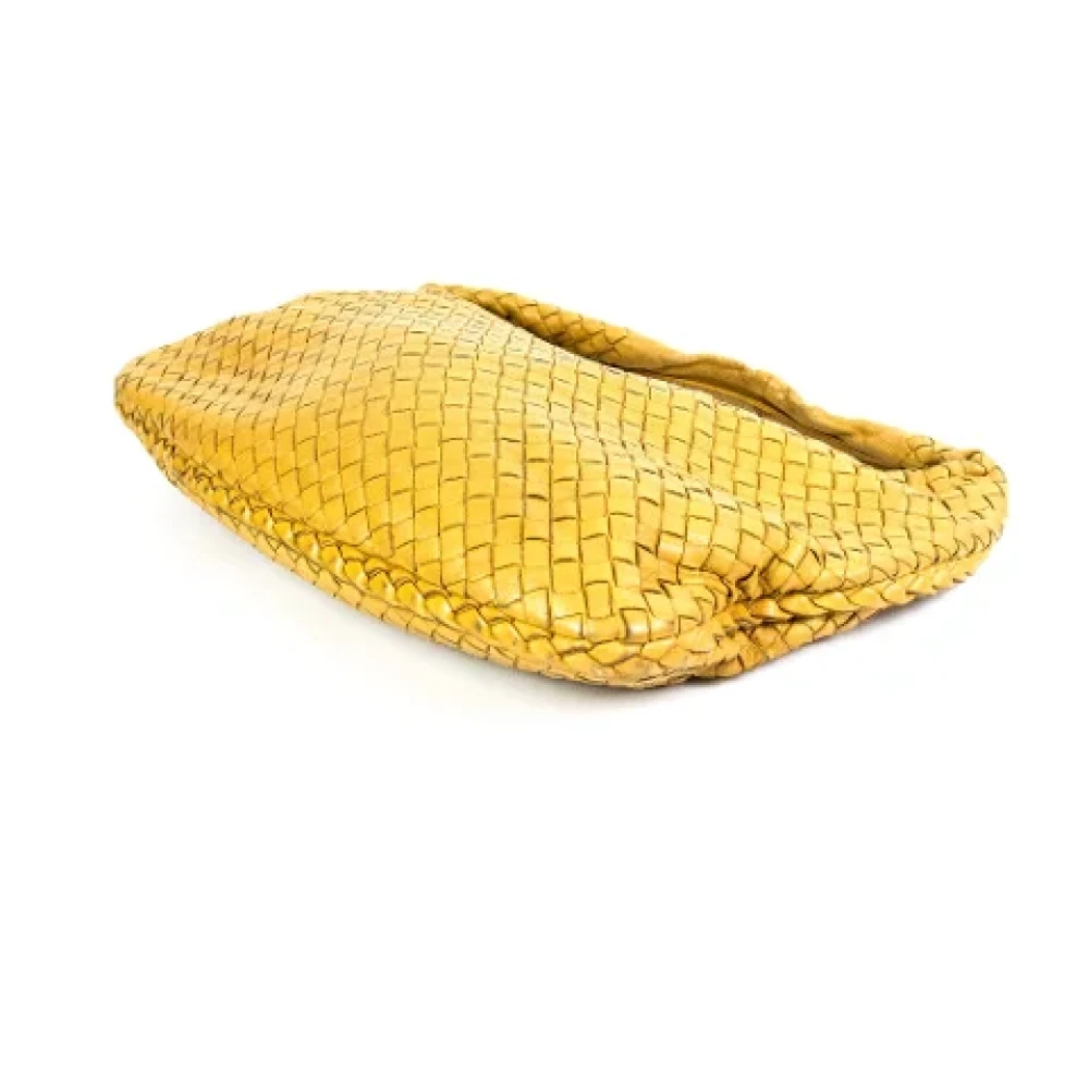 Bottega Veneta Vintage Pre-owned Leather handbags Yellow Dames