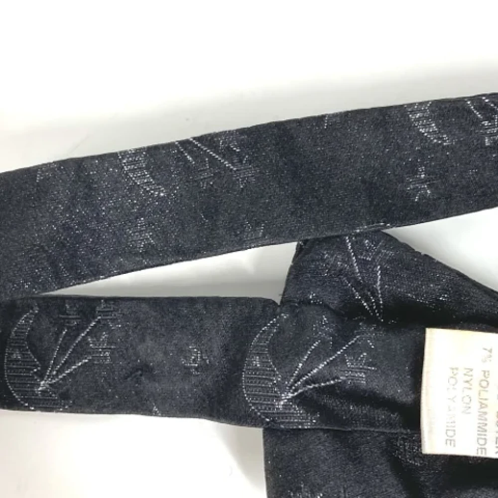 Chanel Vintage Pre-owned Silk home-office Black Dames