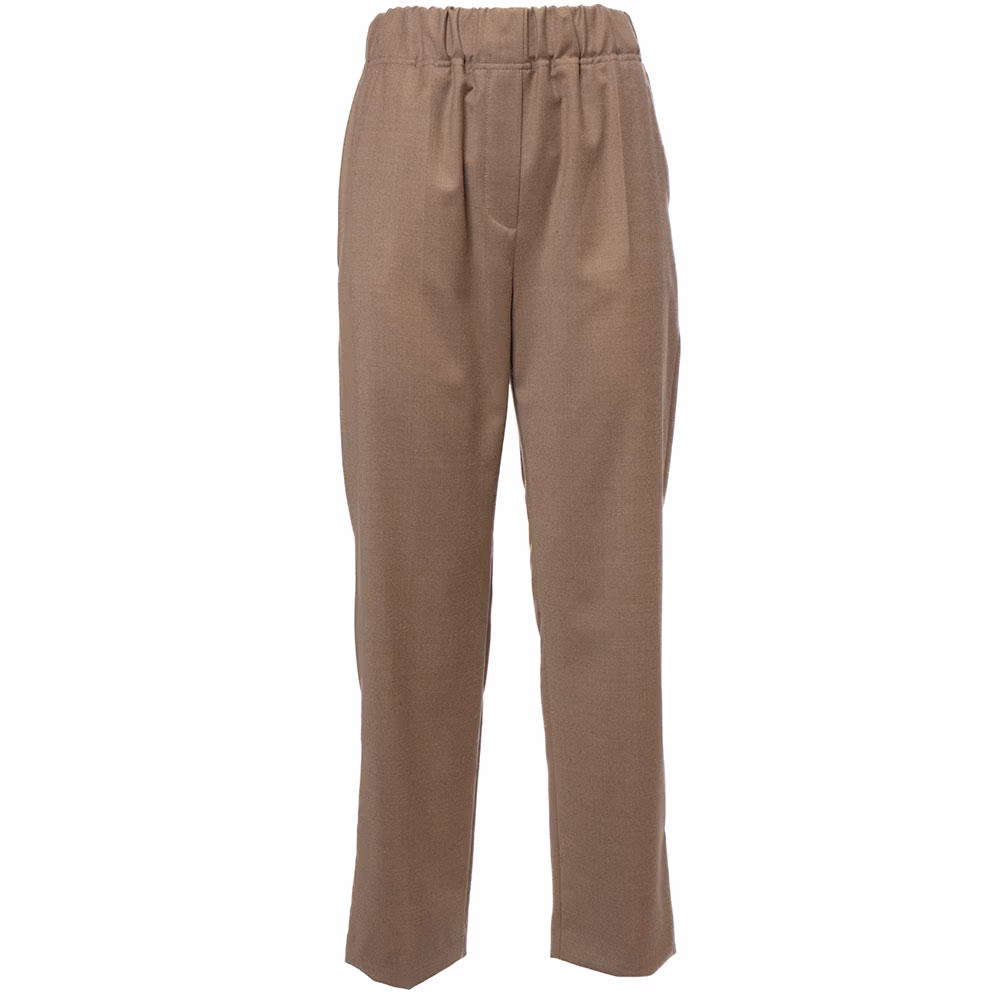 Stretch-Wollflanellhose