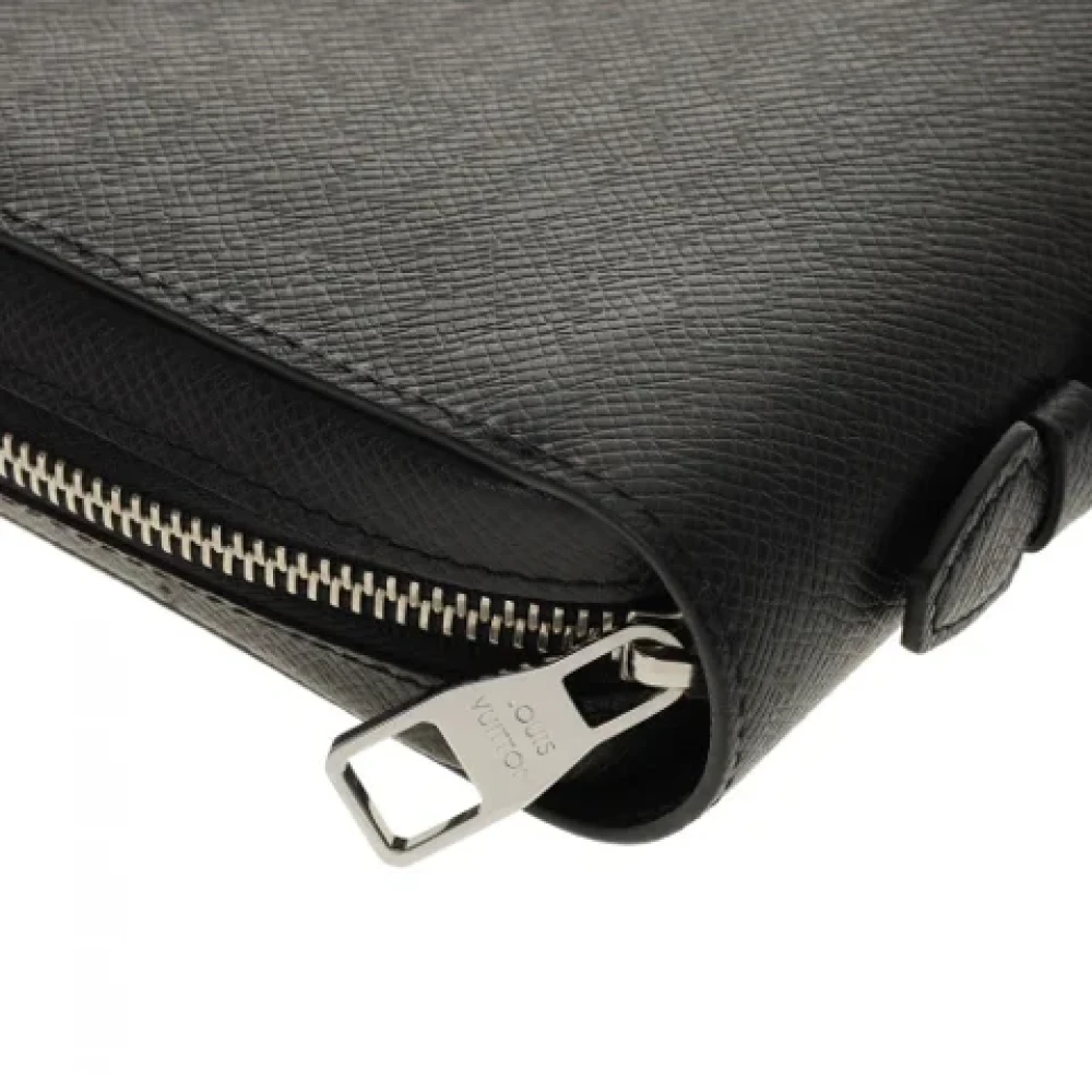 Louis Vuitton Vintage Pre-owned Leather wallets Black Heren