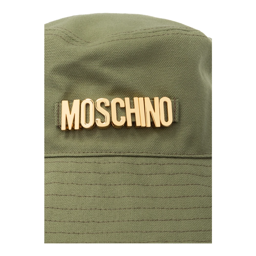 Moschino Katoenen hoed Green Unisex