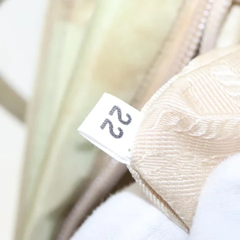 Prada Vintage Pre-owned Fabric prada-bags Beige Dames
