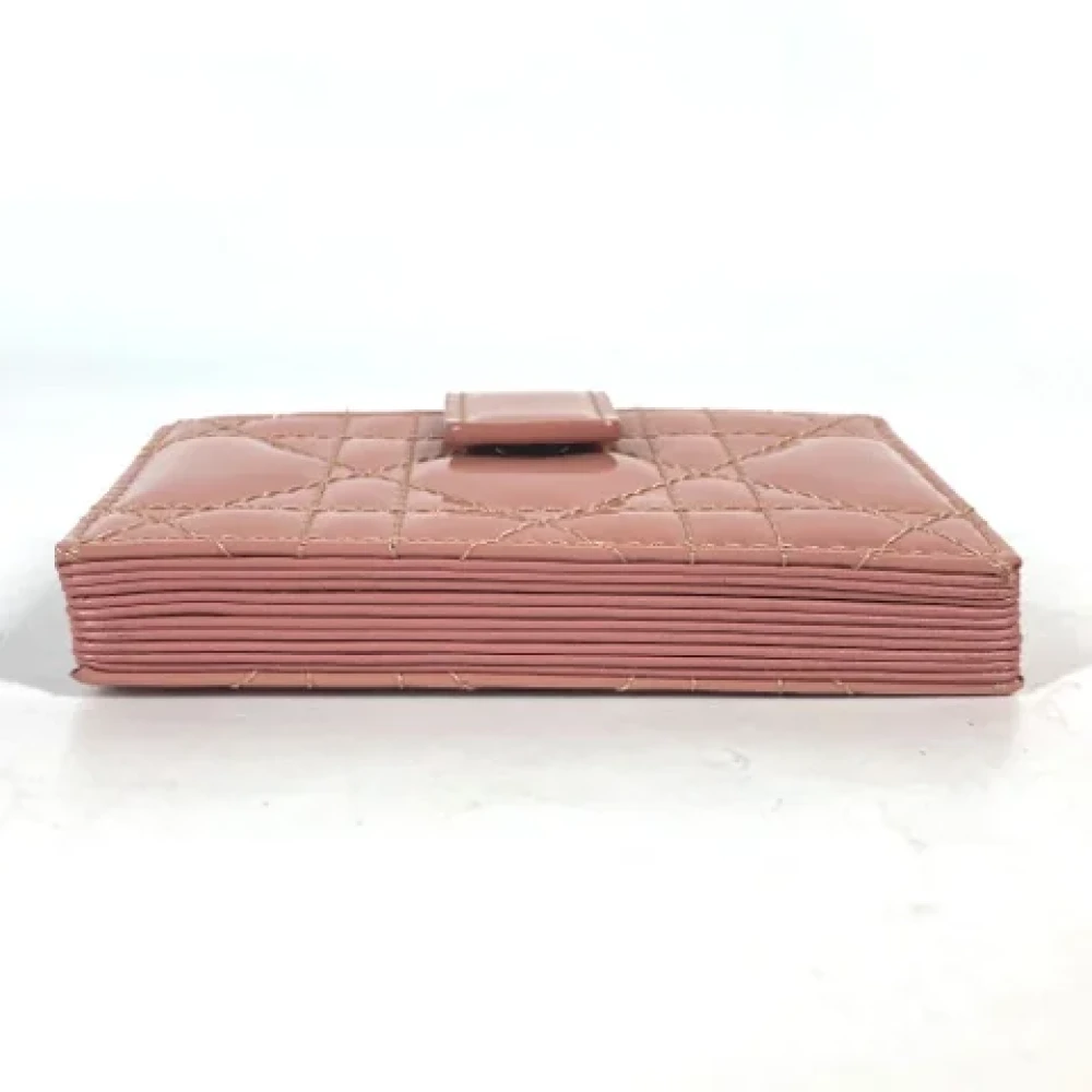 Dior Vintage Pre-owned Leather home-office Pink Dames