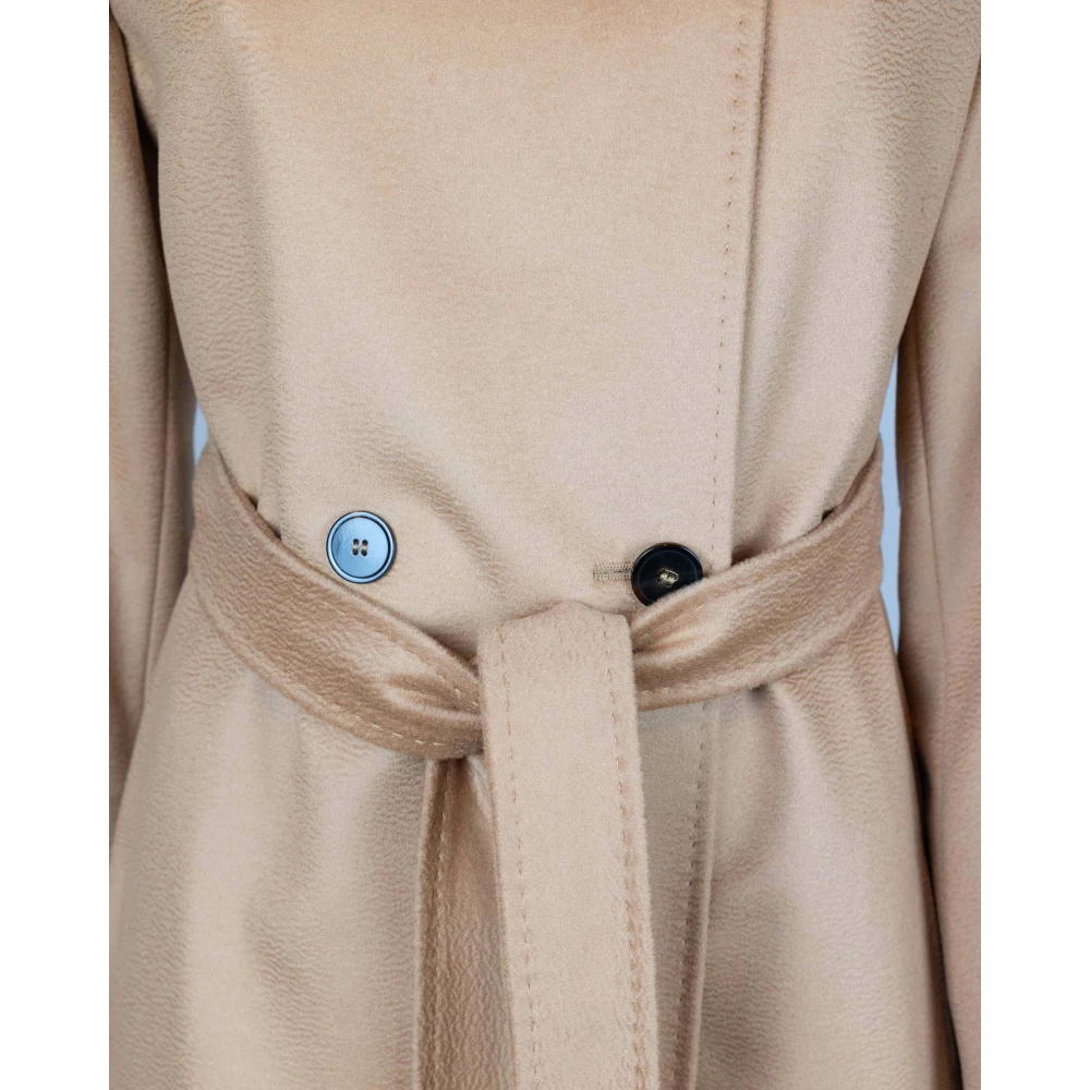 Max Mara Studio Wollen Jas Beige Dames