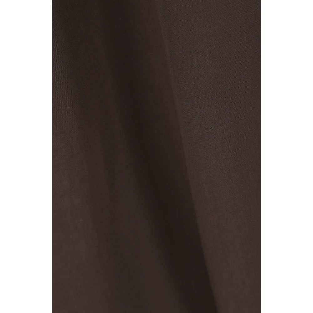 Magliano Bruine viscose overhemd met geborduurde knopen Brown Heren