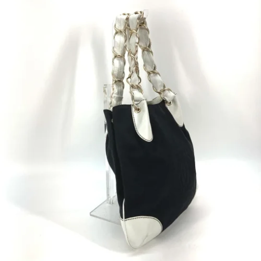 Chanel Vintage Pre-owned Canvas chanel-bags Black Dames