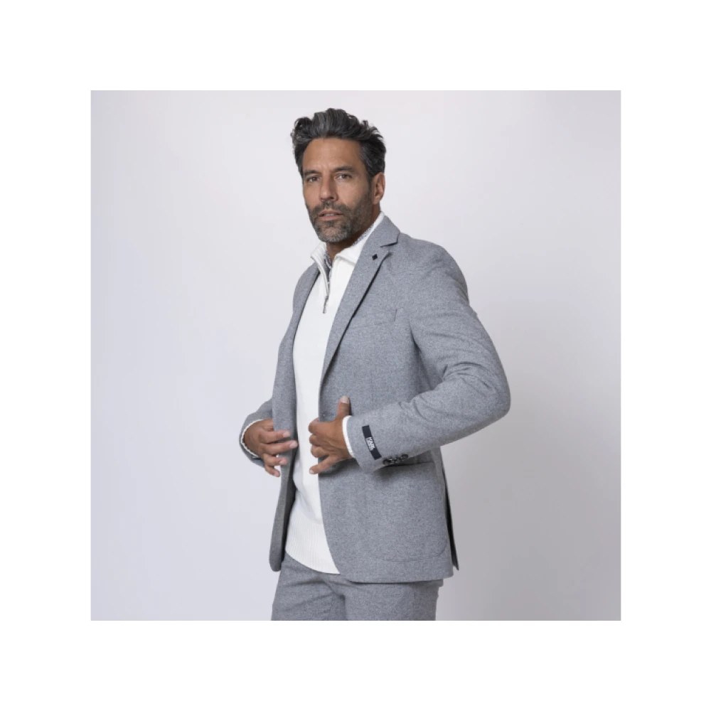 Karl Lagerfeld Grijze gemêleerde blazer vest Gray Heren