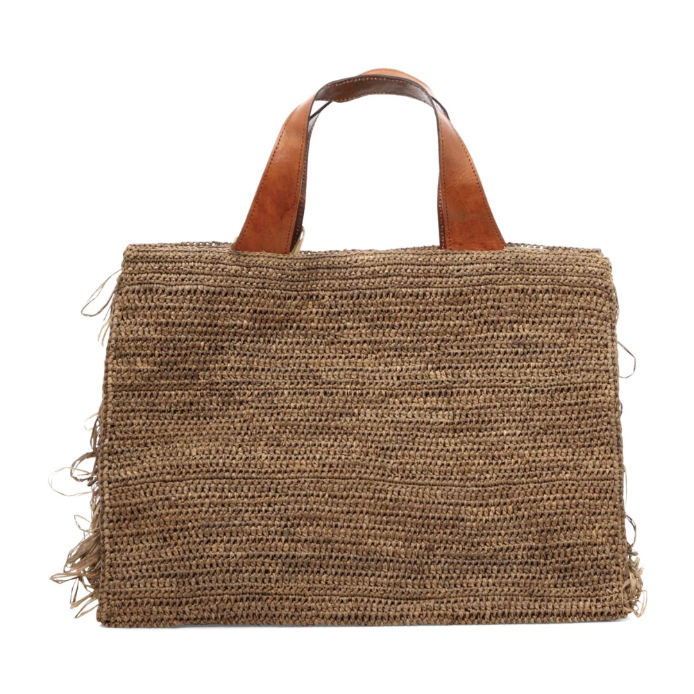 Ibeliv Onja Raffia Handtas Brown Dames