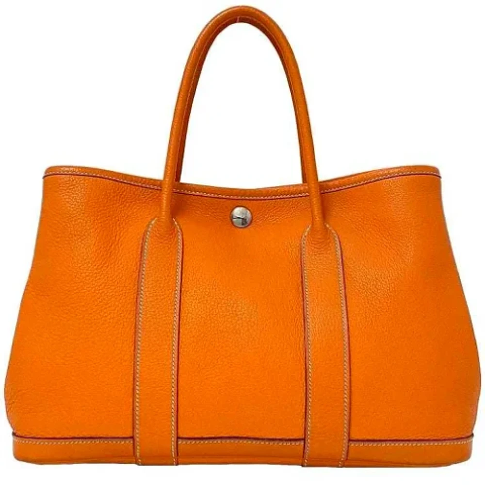 Hermès Vintage Pre-owned Fabric handbags Orange Dames