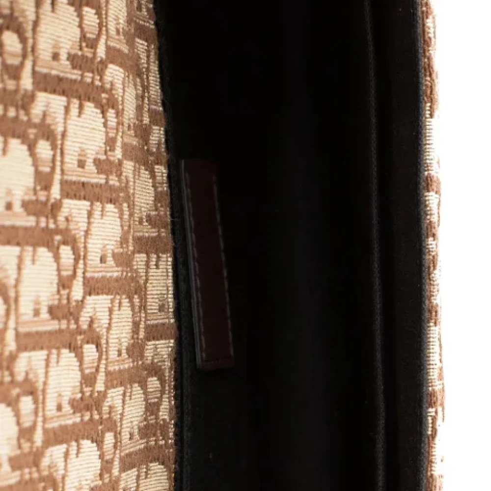 Dior Vintage Pre-owned Cotton dior-bags Brown Dames