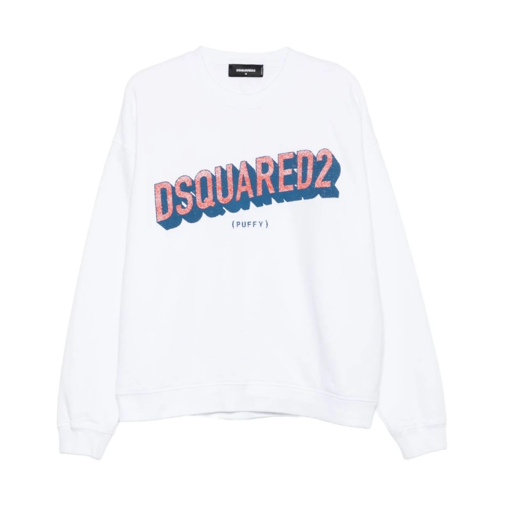Dsquared2 Men's White Sweatshirts, Xl, Trendy Jumpers Collection